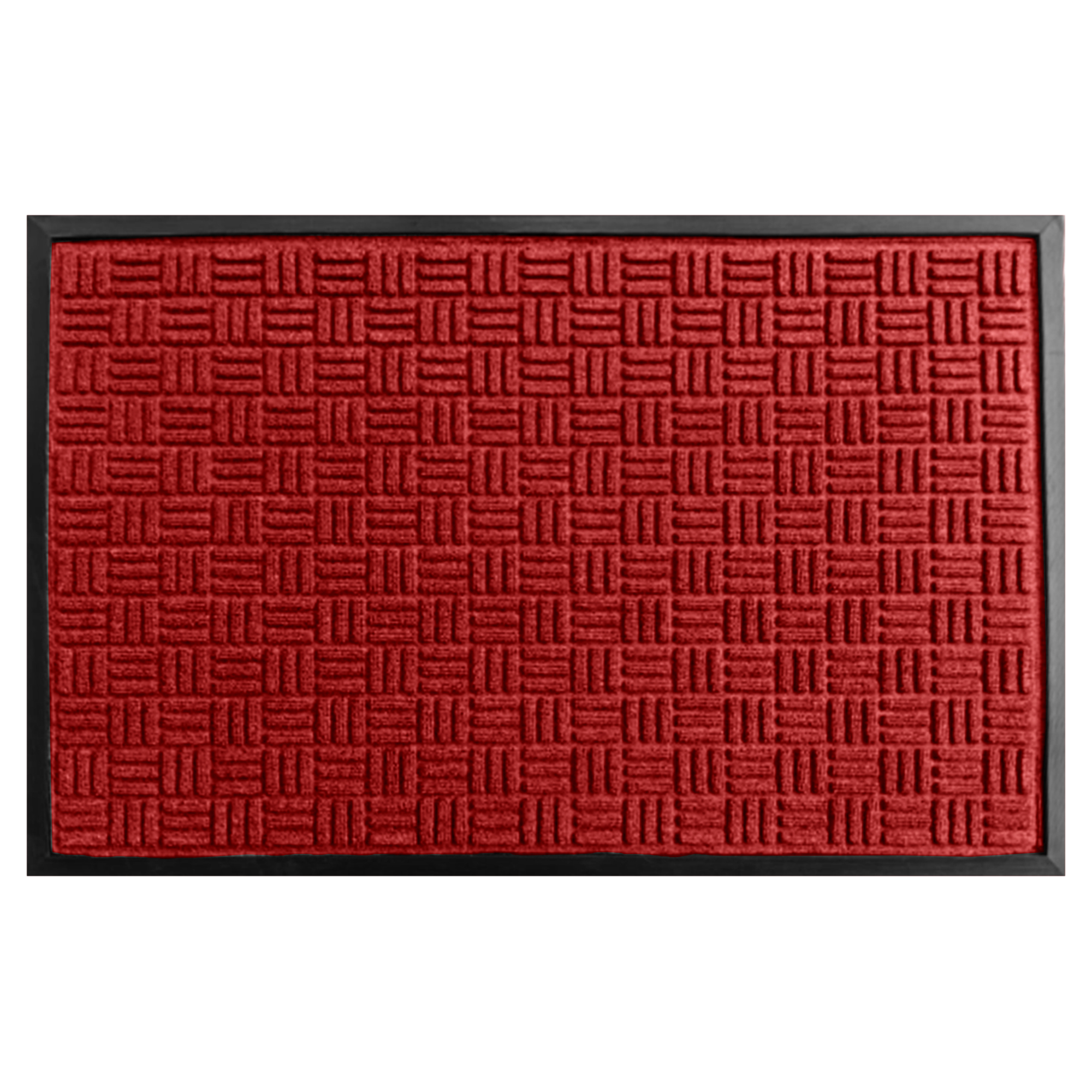 Rhino Mats Crosshatch Commercial-Grade Entrance Mat — 2ft. x 3ft. x 3/8in., Indoor/Outdoor, Red, Model# CROSS-2436R